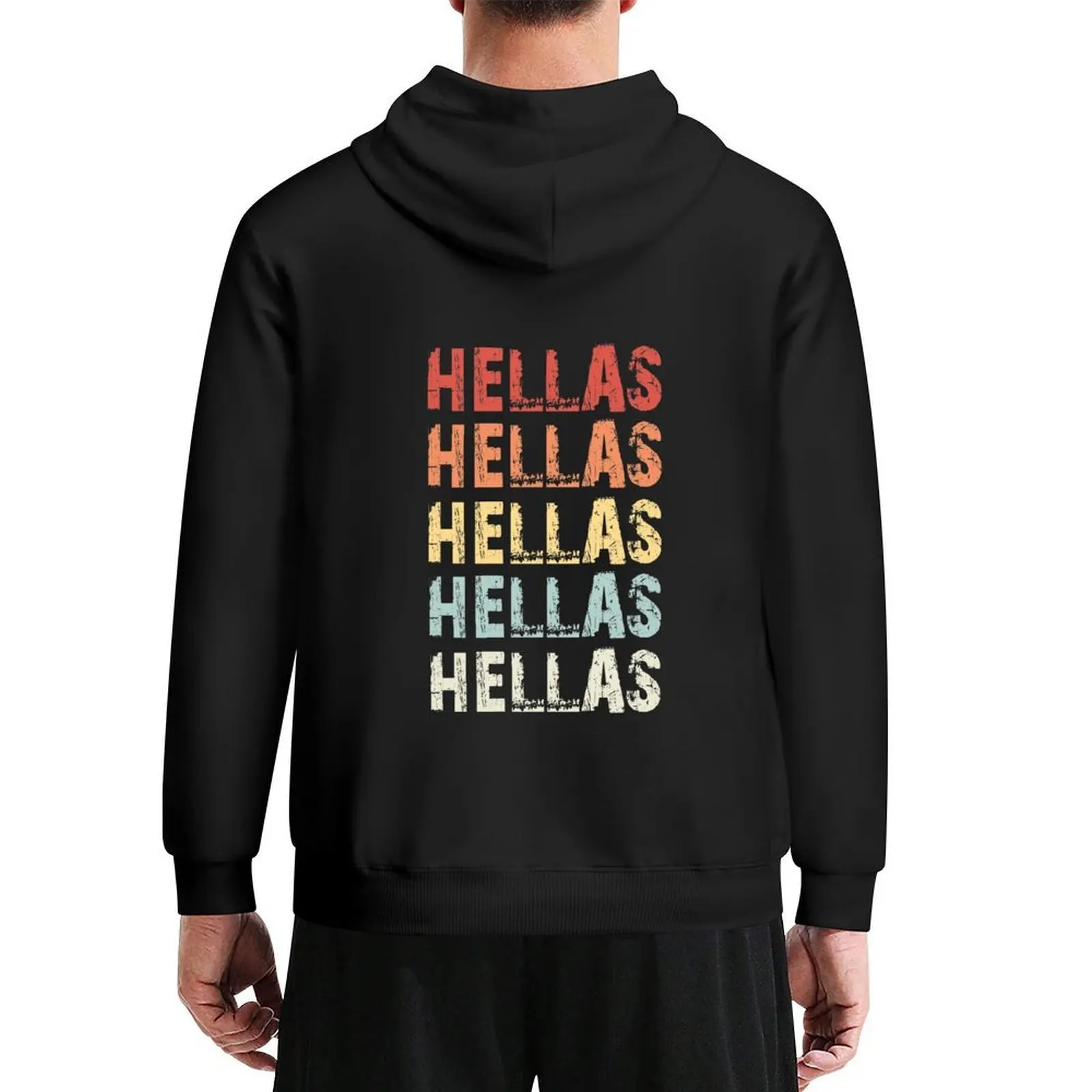 

Retro Hellas Hoodie men's winter sweater anime clothing mens designer clothes korean style clothes graphic hoodies