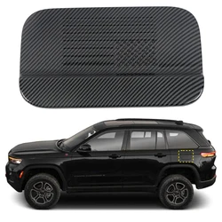 For Jeep Grand Cherokee L 2021-2022/ Grand Cherokee 2022 Car Accessories ABS Plastic Oil Fuel Tank Cap Cover Trim 1pcs