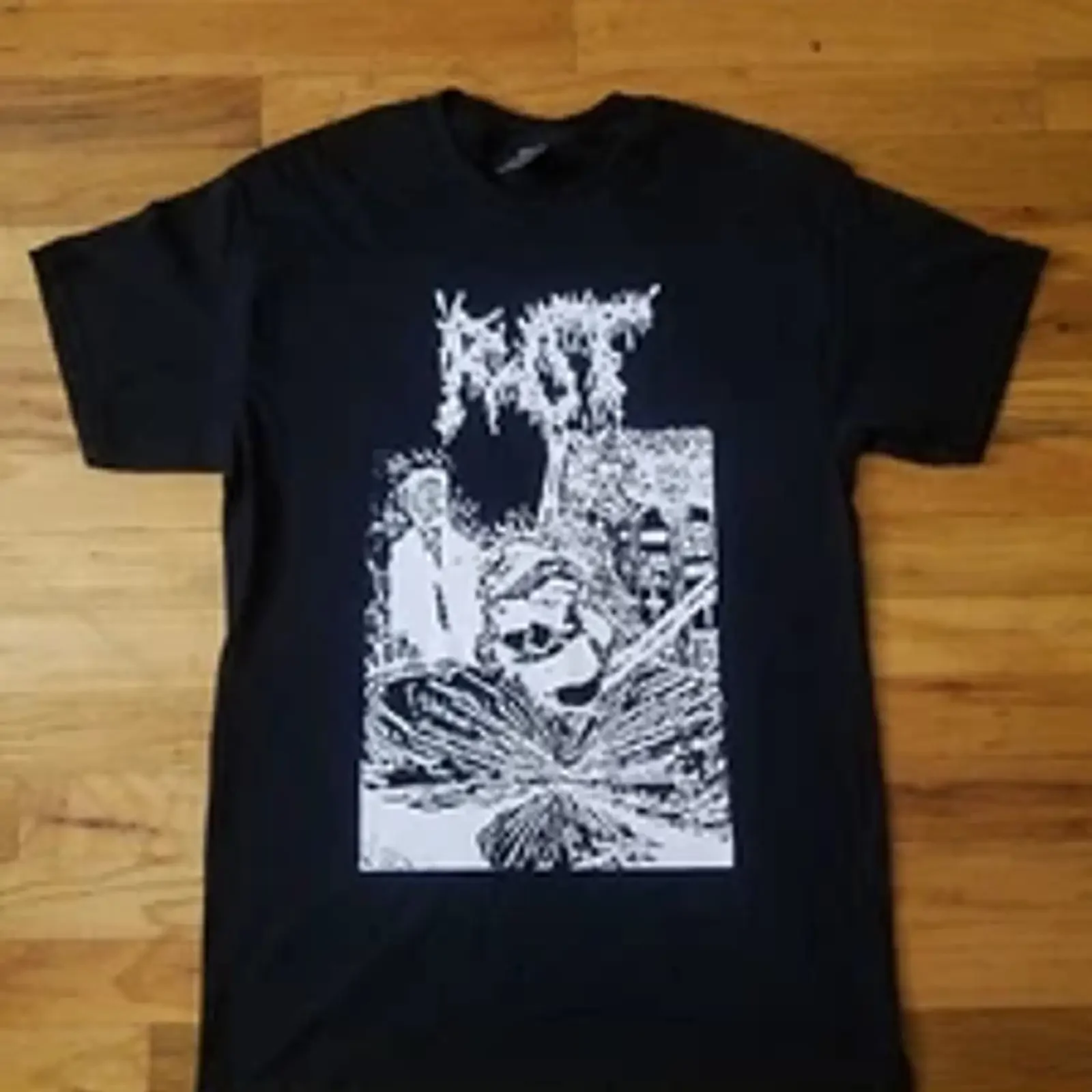Rot Prisoner T Shirt grindcore grind core UNISEX vintage Washed fashion Stretched Slightly Soft Top For Everyday Wear Casual