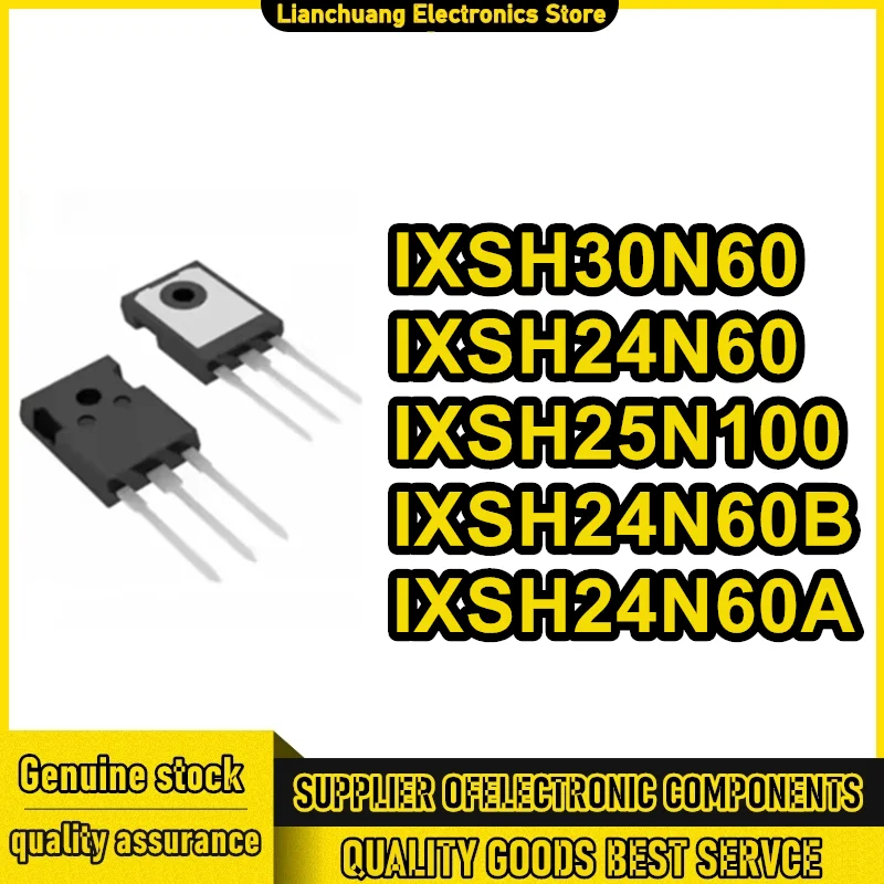 10PCS IXSH24N60 IXSH30N60  IXSH25N100 IXSH24N60B IXSH24N60A TO-247 Direct insertion quick recovery rectifier tube