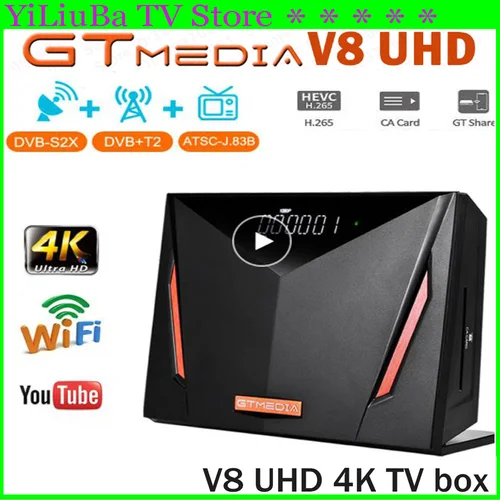 [Genuino] GTMEDIA V7 s5x Receptor de TV por satélite de gran valor DVB-S/S2 Full HD 1080P con USB WIFI Receptor Digital H.265Set top box