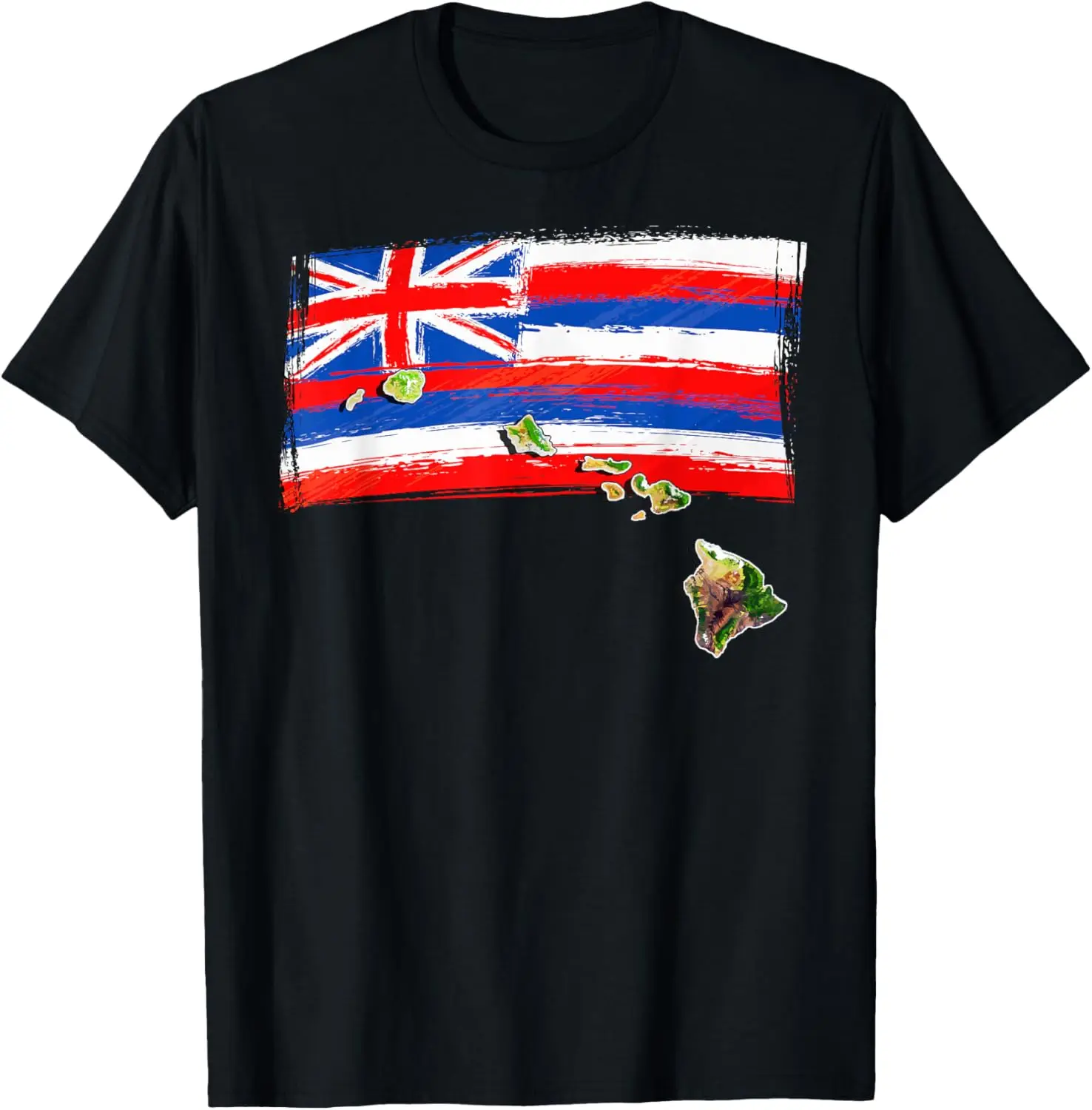 Hawaiian Islands - Hawaii Flag T-Shirt