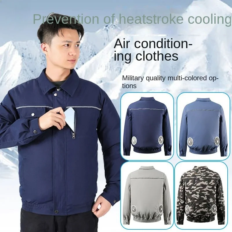 

Summer cooling air conditioning clothes with fan clothes male site charging refrigeration labor protection work outdoor clothes