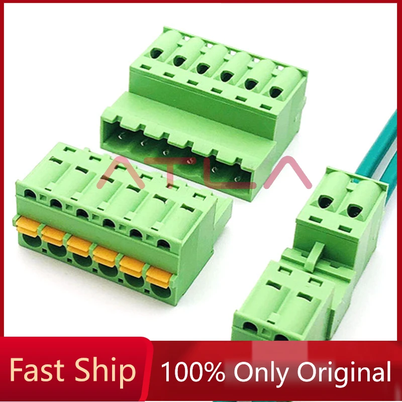 10PCS 5.08mm Terminal Block Weld-free Screw-free 2EDG 5.08 Spring-press Plug-in Male Female Connector 2P 3P 4P 5P 6P 7P 8P