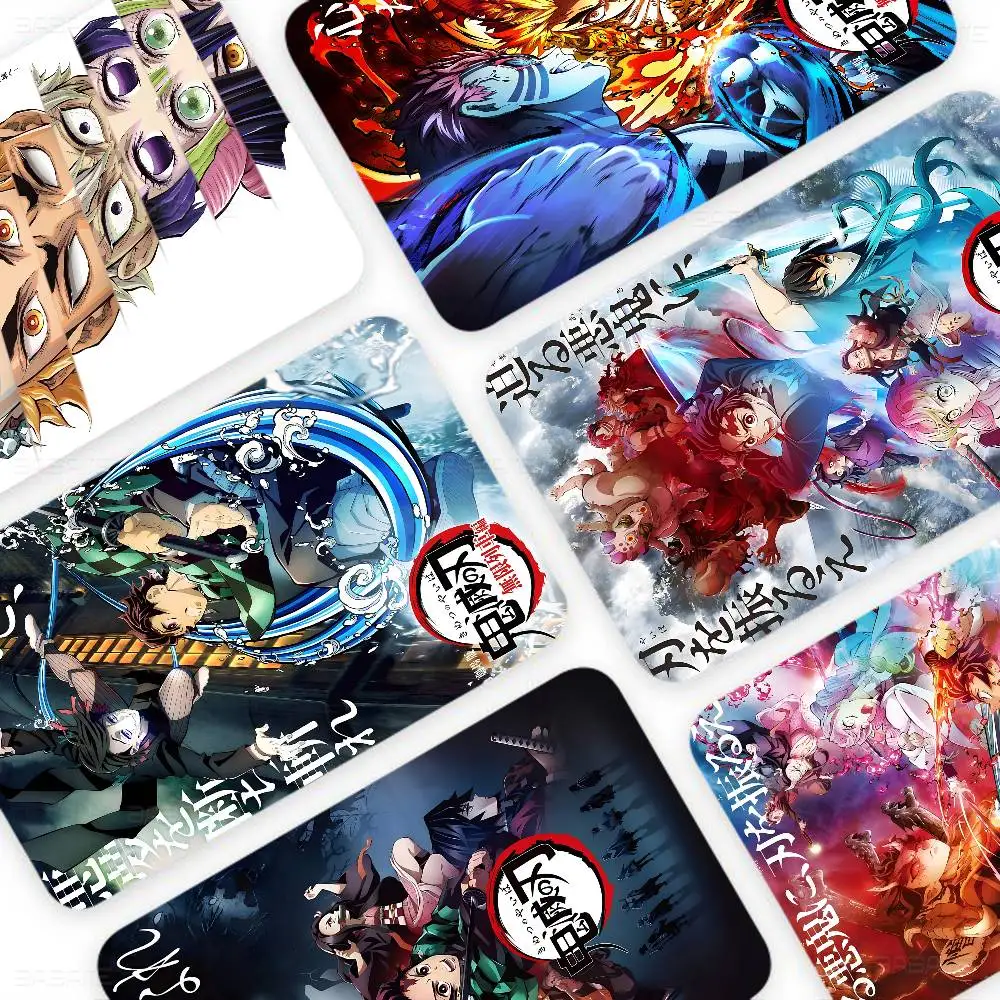 Vibrant Samurai D-Demon S-Slayer Game Film Cover Sticker Case for Small Chip Credit Debit Card Front Side