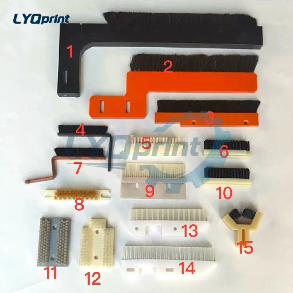 Printing Machine Three Side Blade Brush Saddle Stitch Linkage Line Brush Paper Pushing Cleaning Brush Parts