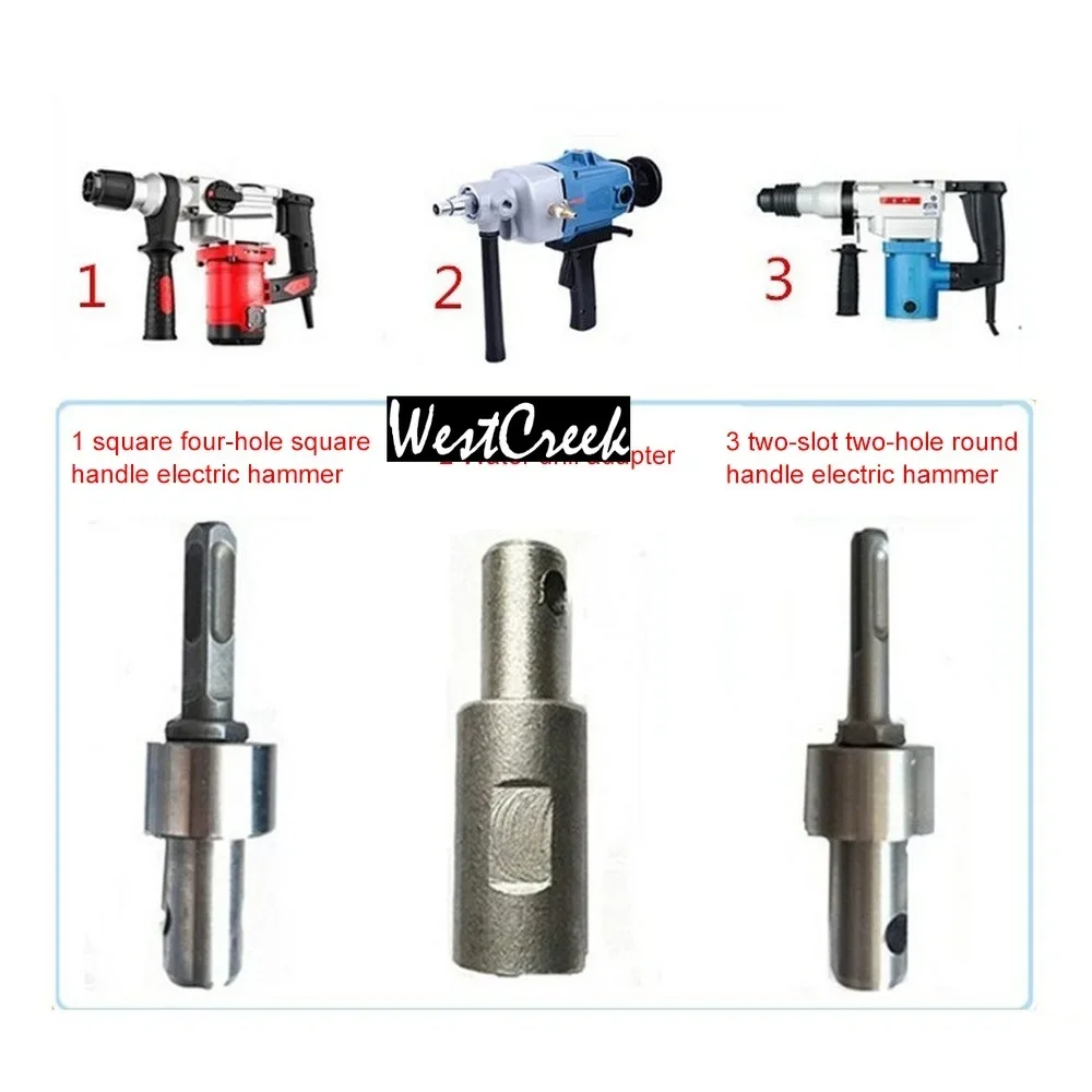 WESTCREEK Drill Bit Earth Auger Head Bit SDS Square Auger Drill Arbor Earth Drill Bit Adapter SDS Arbor for Electric Hammer