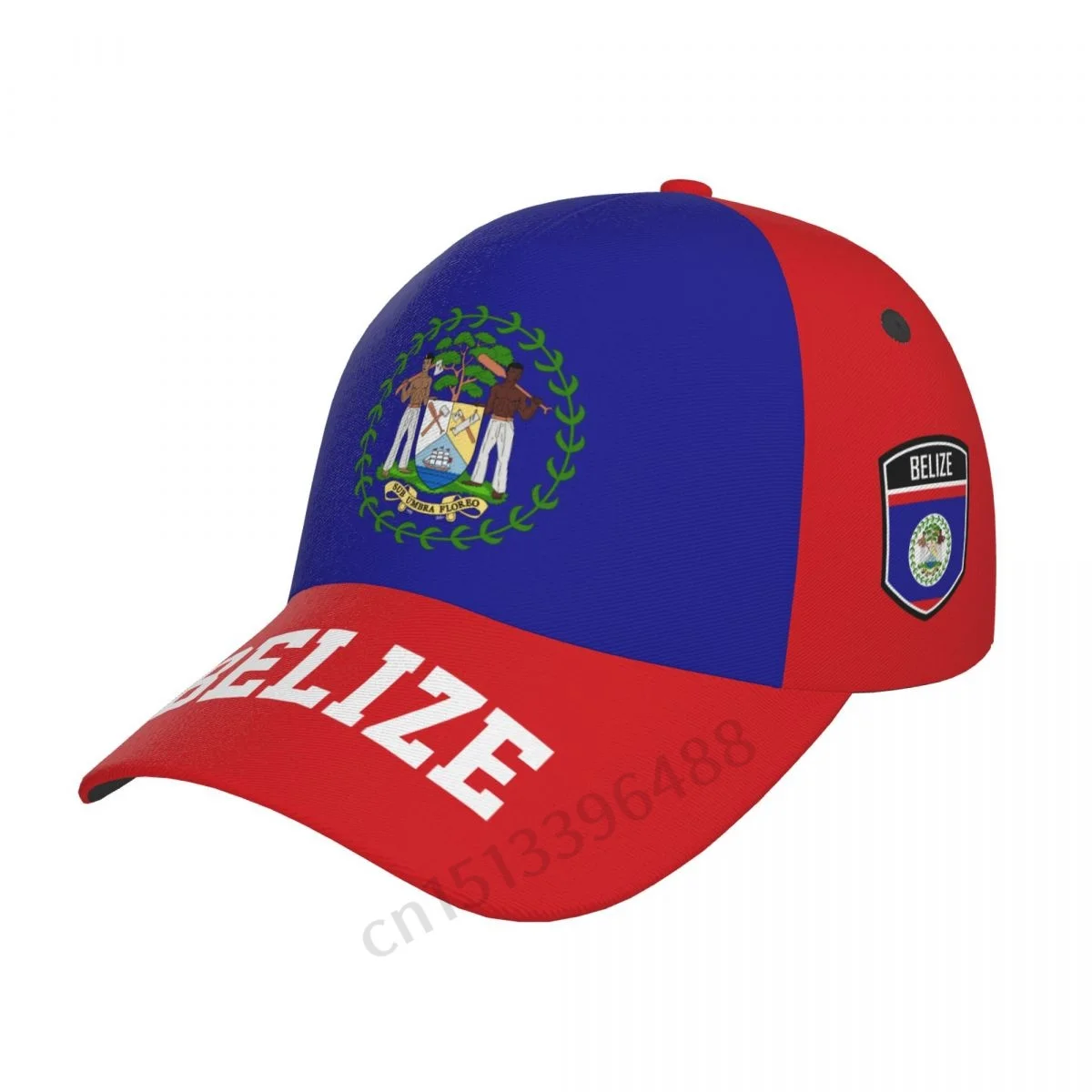 Belize 3D Soccer Hats Sun Baseball Cap Breathable Adjustable Men Women Outdoor Fishing Hat