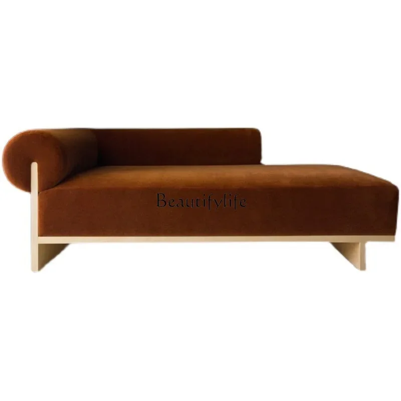 LXNordic white single sofa chair B & B study solid wood model room leisure chair