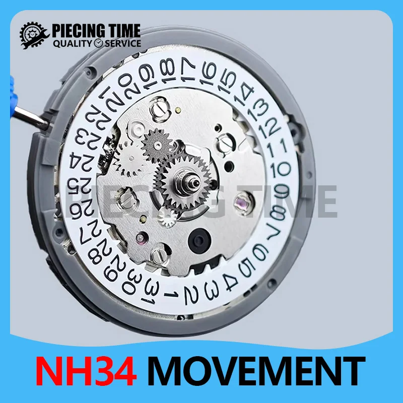 

Japan Genuine GMT NH34 Movement Automatic 24 Jewels Mod Mechanical Watch Movement NH34A 24H GMT Hands Date at 3:00 Standard