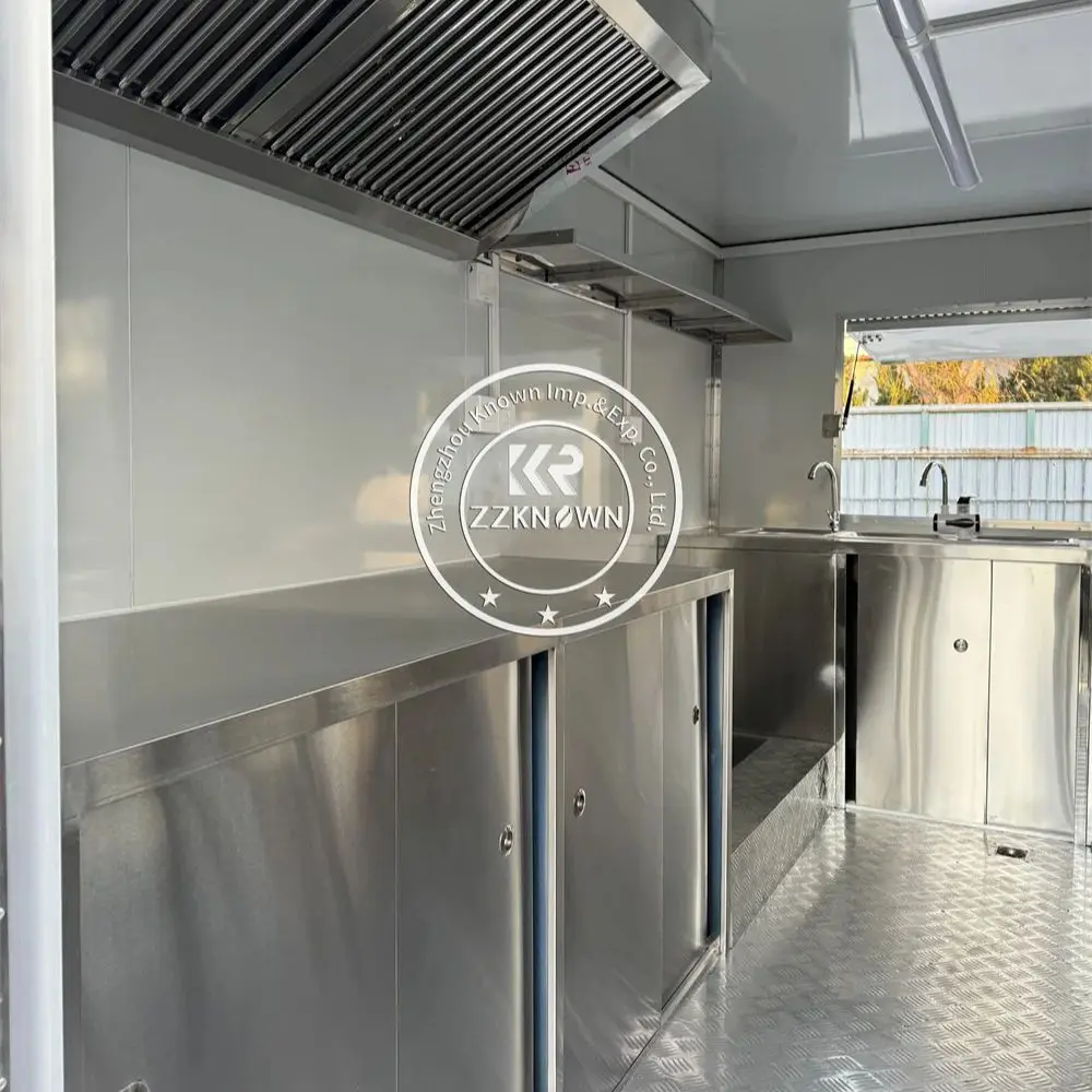 Caminhão de comida para venda na rua reboques de concessão de alimentos personalizados para venda com equipamento completo