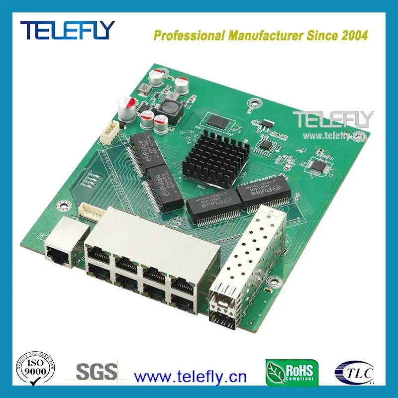 8-Port Gigabit Industrial Managed Network Switch Module Group Poe Ethernet Motherboard PCB