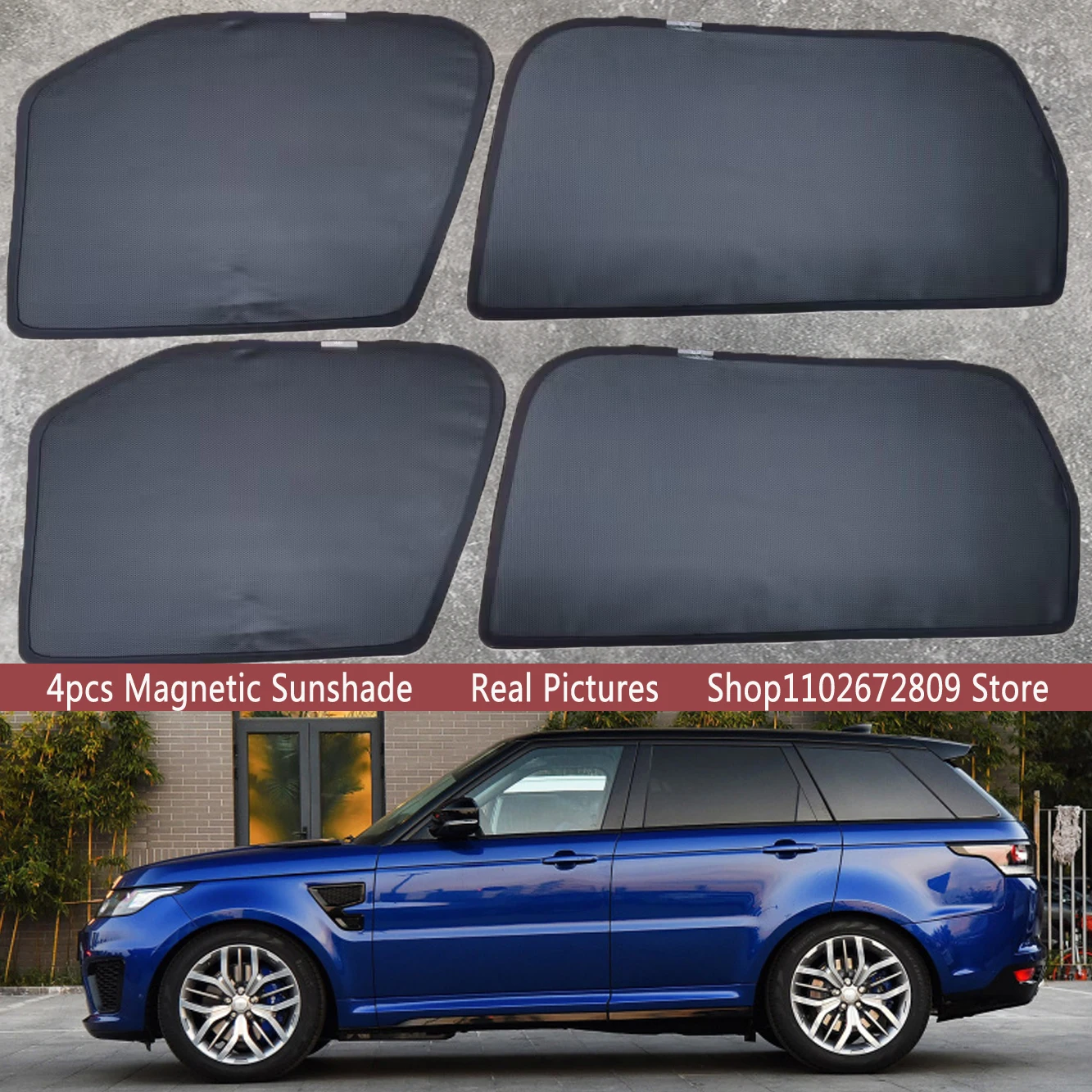 

Magnetic Car Sunshade Shield Windshield Frame Curtain Sun Shades For Land Range Rover Sport L494 2014 - 2021 Auto Accessories