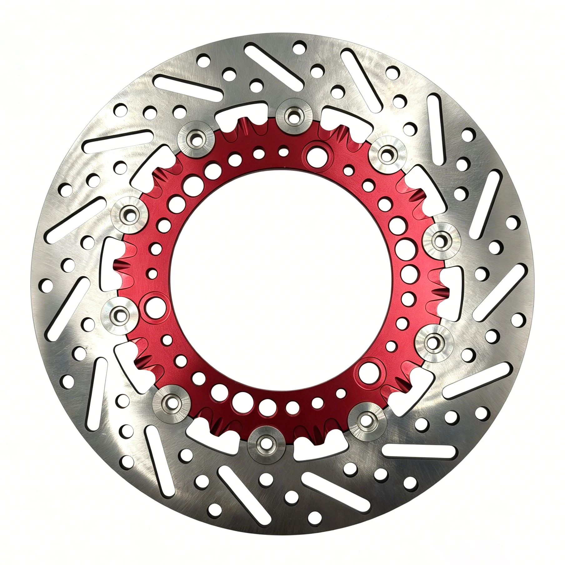 Heat Resistant Floating Motorcycle Brake Disc Slotted Drilled Rotor Stable Brake for Highway Motorcycle