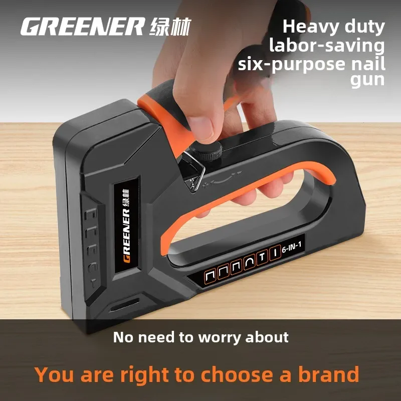 Versatile Professional U-shaped Manual Staple Gun for Woodworking and DIY