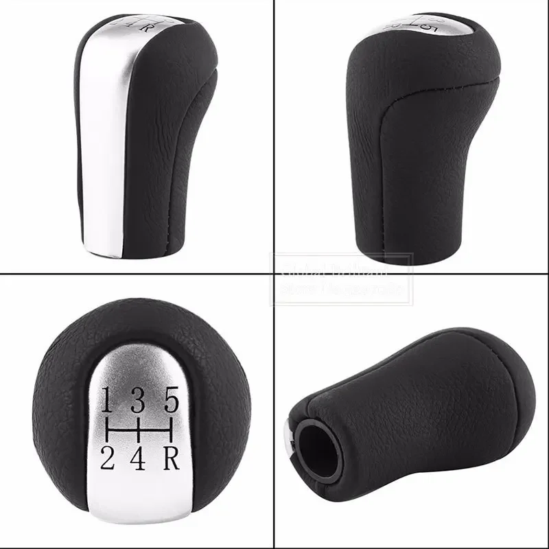 5 / 6 Speed Gear Shift Knob Manual Stick Shift Shifter for Toyota Corolla 1998-2003 AYGO Verso RAV4 YARIS VITZ Matte Silver