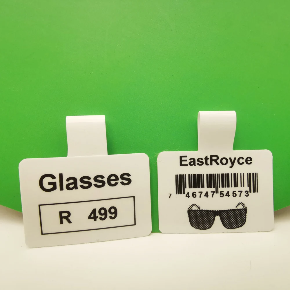 Glasses Price Tag 76x34mm Sunglasses Certificate Label Direct Thermal/Thermal Transfer Label Printing Paper