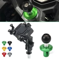 Soporte para teléfono móvil de navegación GPS para motocicleta, cubierta decorativa para horquilla delantera para NINJA500 Ninja 500 y Z500 2024-2025