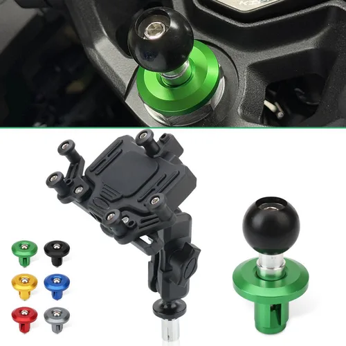 Imagen 1 del producto Soporte para teléfono móvil de navegación GPS para motocicleta, cubierta decorativa para horquilla delantera para NINJA500 Ninja 500 y Z500 2024-2025
