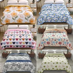 Summer Full Queen Breathable Sofa Office Bed Travel Quilts Throw Blanket Air Condition Quilt Thin Lightweight Comforter edredone