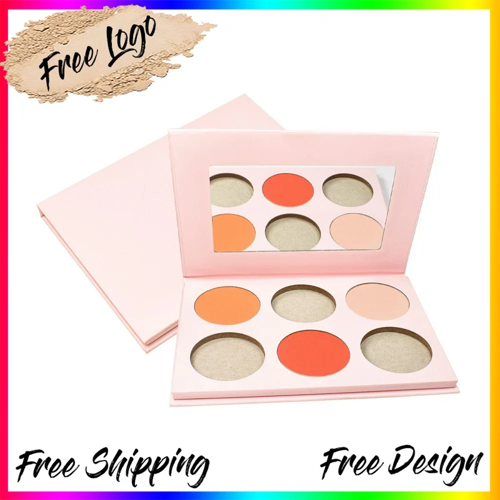 

DIY Face Highlighter Contour Private Label Bronzer Blush Concealer Vegan Makeup Palette Custom Logo Your Own Colors