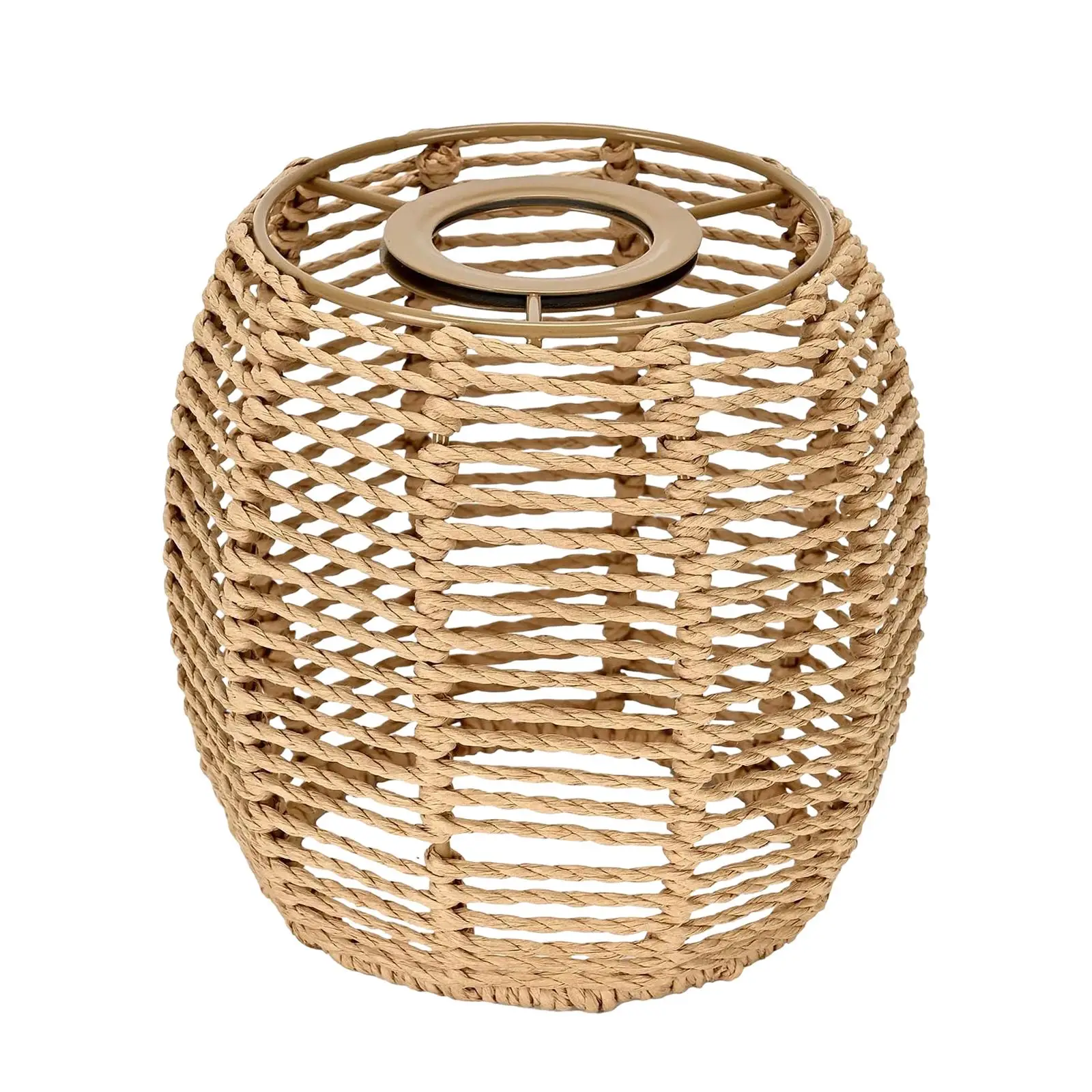 

Плетеный абажур для лампы в стиле бохо, уникальный креативный декоративный подвесной светильник ручной работы, сменный плафон для подвесного светильника, чехол для лампы