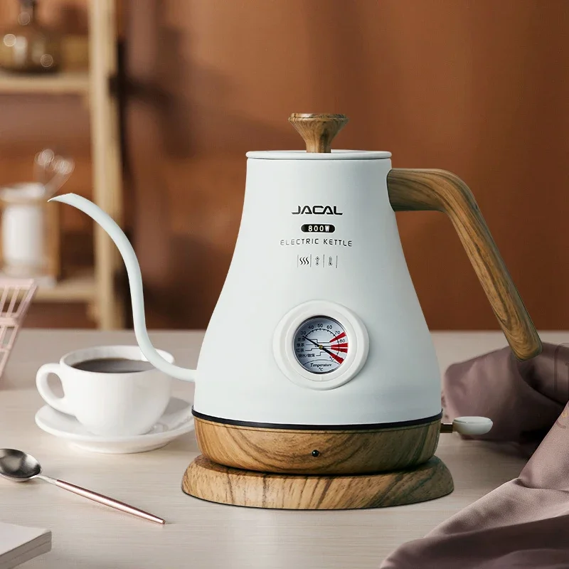 household electric kettle stainless steel small mouth brewing tea kettle Long mouth hand brewing coffee pot thermal insulation