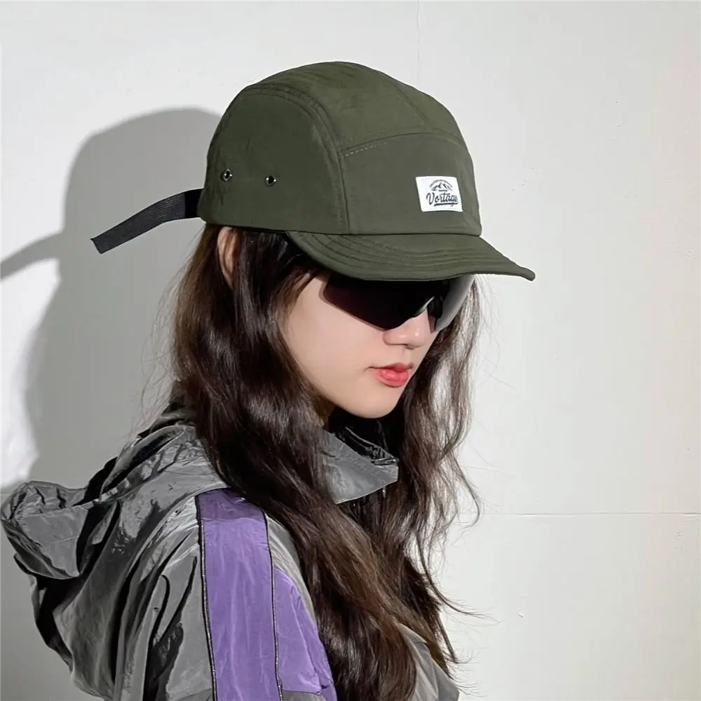 Personality Quick-drying Short Brim Baseball Cap Japanese Adjustable Women Sun Hat Cotton All-Match Snapback Cap Outdoor
