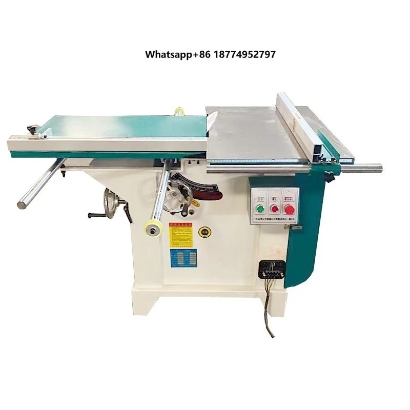 Industrial Horizontal Circular Saw Machine Professional Woodworking Sliding Table Saw 380V 3KW Motor 305mm Blade Diameter for