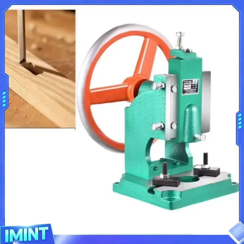 Desktop Single Column Hydraulic Press Punching Riveting Cutting Bending Stamping Small Manual Bench Gear Pump Multifunctional