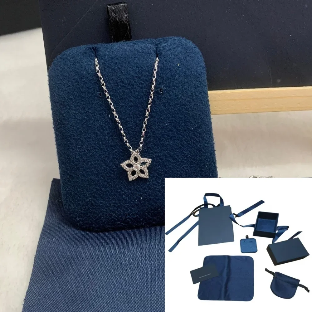 

Ladies' minimalist pentagram pendant necklace, exquisitely designed, as a classic luxury brand jewelry, suitable for daily wear