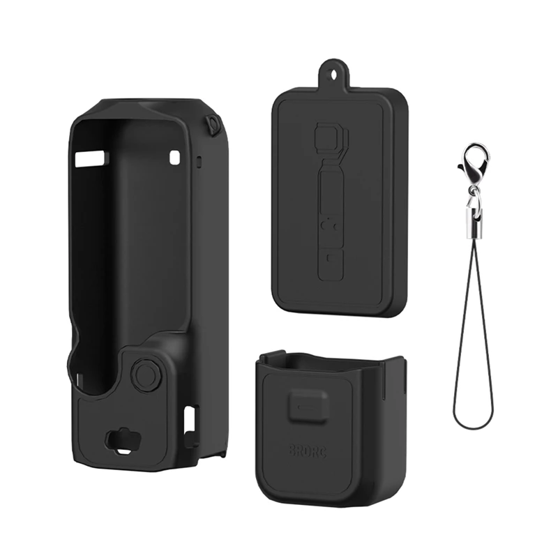 Camera Silicone Case For DJI Osmo Pocket 3 Lens Body Protective Cover Gimbal Lens Cap Anti-Bump Shell