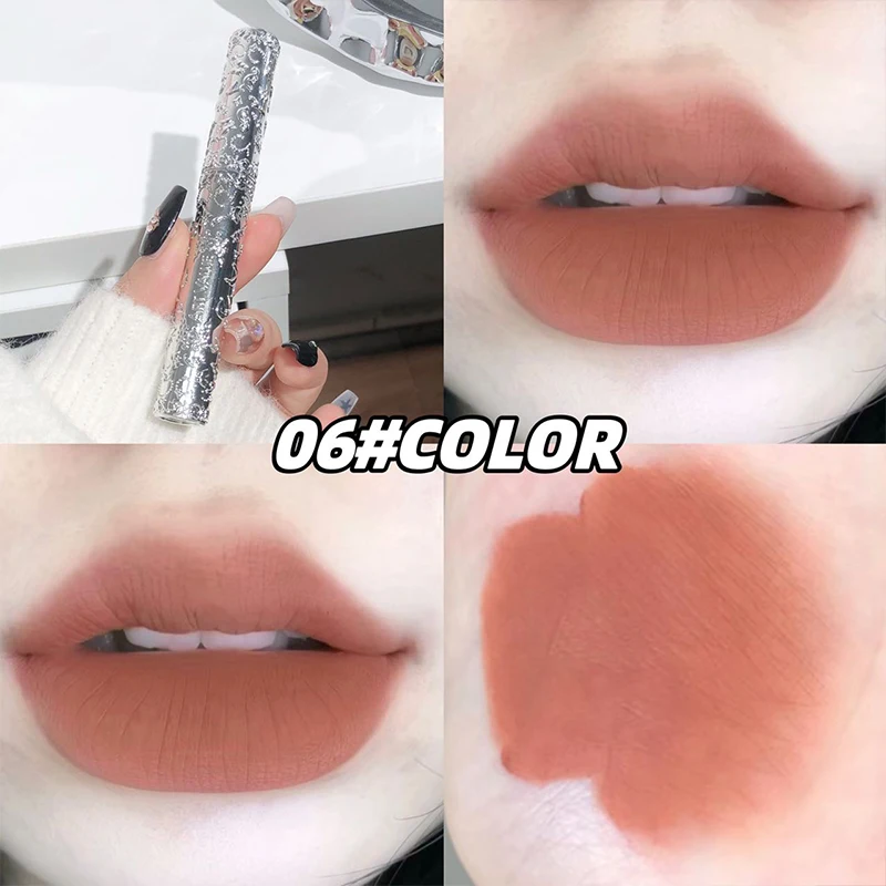 アートバリューマットヌードベルベットリキッドリップスティックロングラスティングリップグロスティントウォータープルーフリップマッドローズレッドリップステイン韓国コスメ