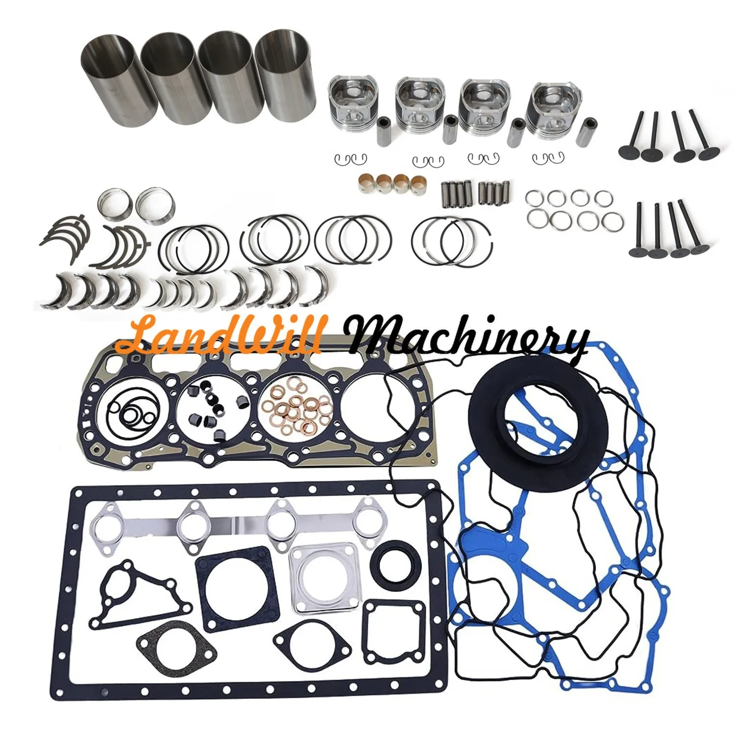 404D-22 Engine Overhaul Rebuild Kit Fits For JCB Mini Excavator 8040ZTS 8045ZTS