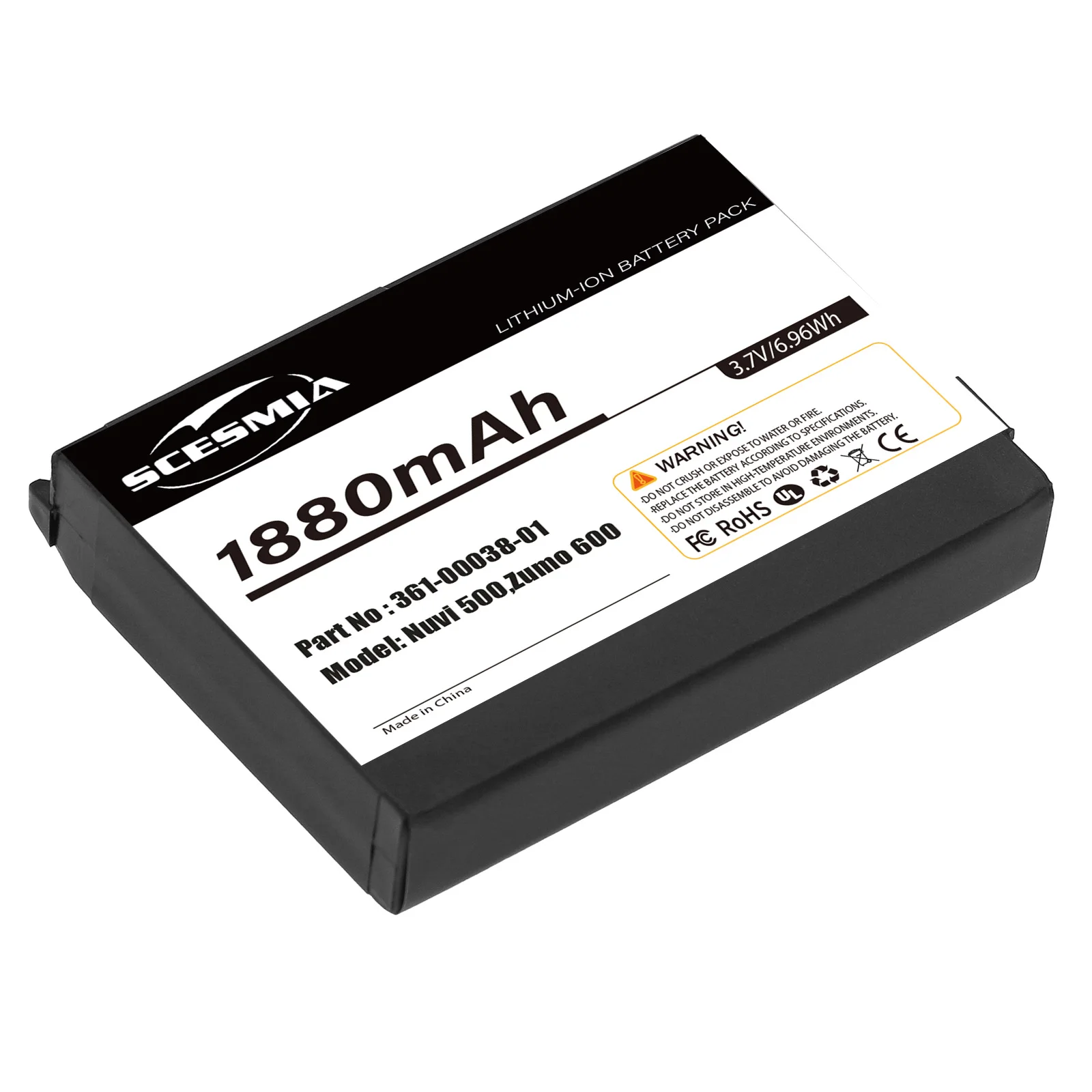 

GPS, Navigator 3000mAh /11.1Wh Battery For Garmin 010-11143-00 361-00038-01 Nuvi 500 Aera 510 Zumo 220 550 600 650 660