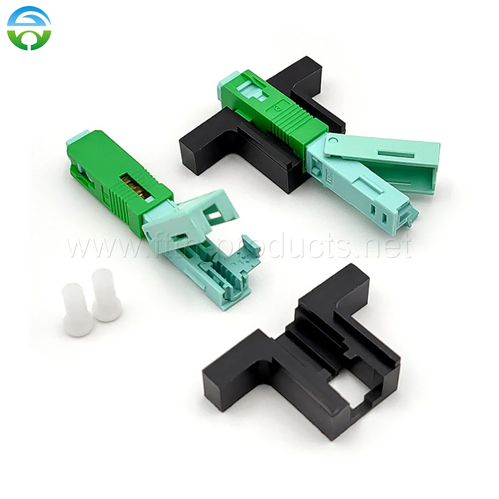 FTTH fiber fast connector, SC/PC, SM, high quality, 100 pcs