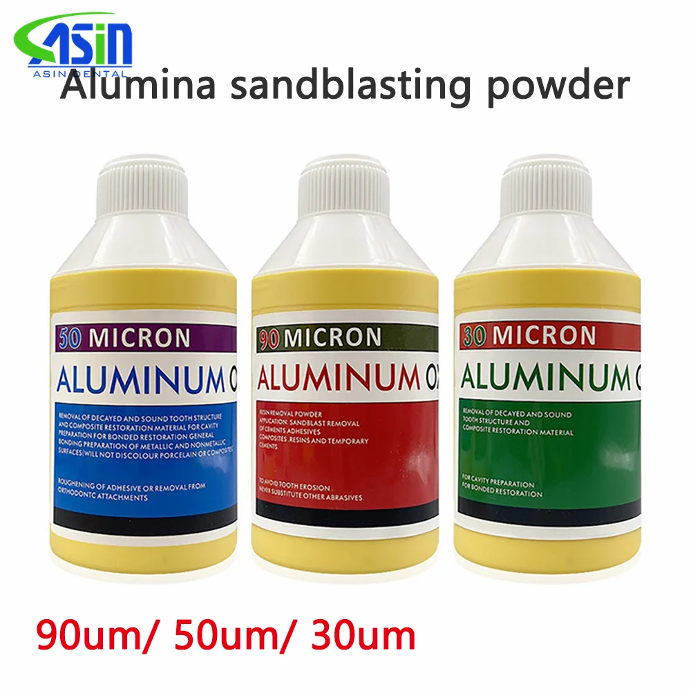 Dental Aluminum Oxide dental sandblaster power 30UM 50UM 90UM Micron Aluminum OXIDE powder