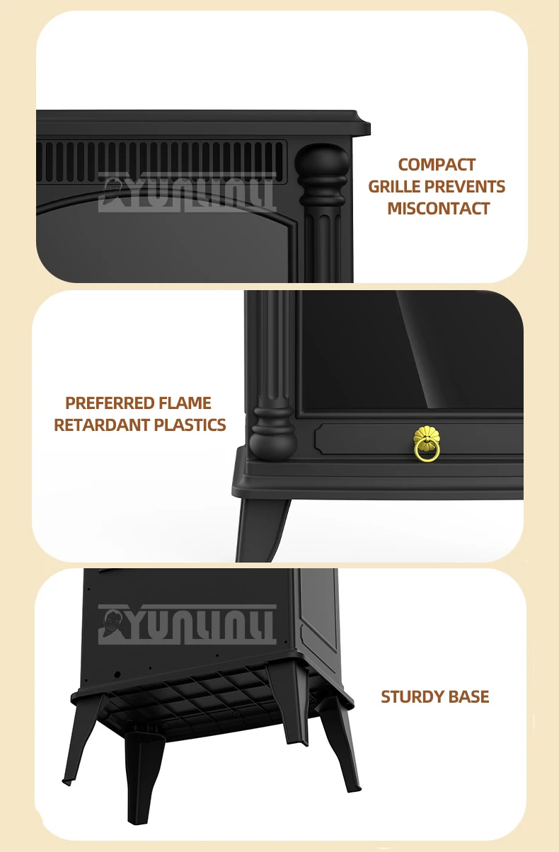 Electric Heater 3D Flame Chauffage Household Living Room Fireplaces Heater Aquecedor Eletrico