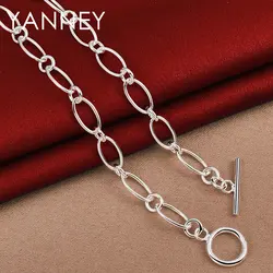 925 Sterling Silver 18 Inches Simple Chain Necklace For Men Women Fashion Hip Hop Jewelry Wedding Gifts