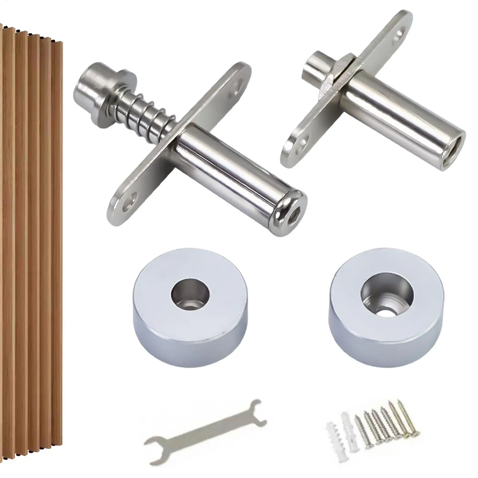 1set For Pivot Hinge For Room Divider 360 Degree Rotation Rotating Fitting For Wood Slats Grill Screen Partition Divider