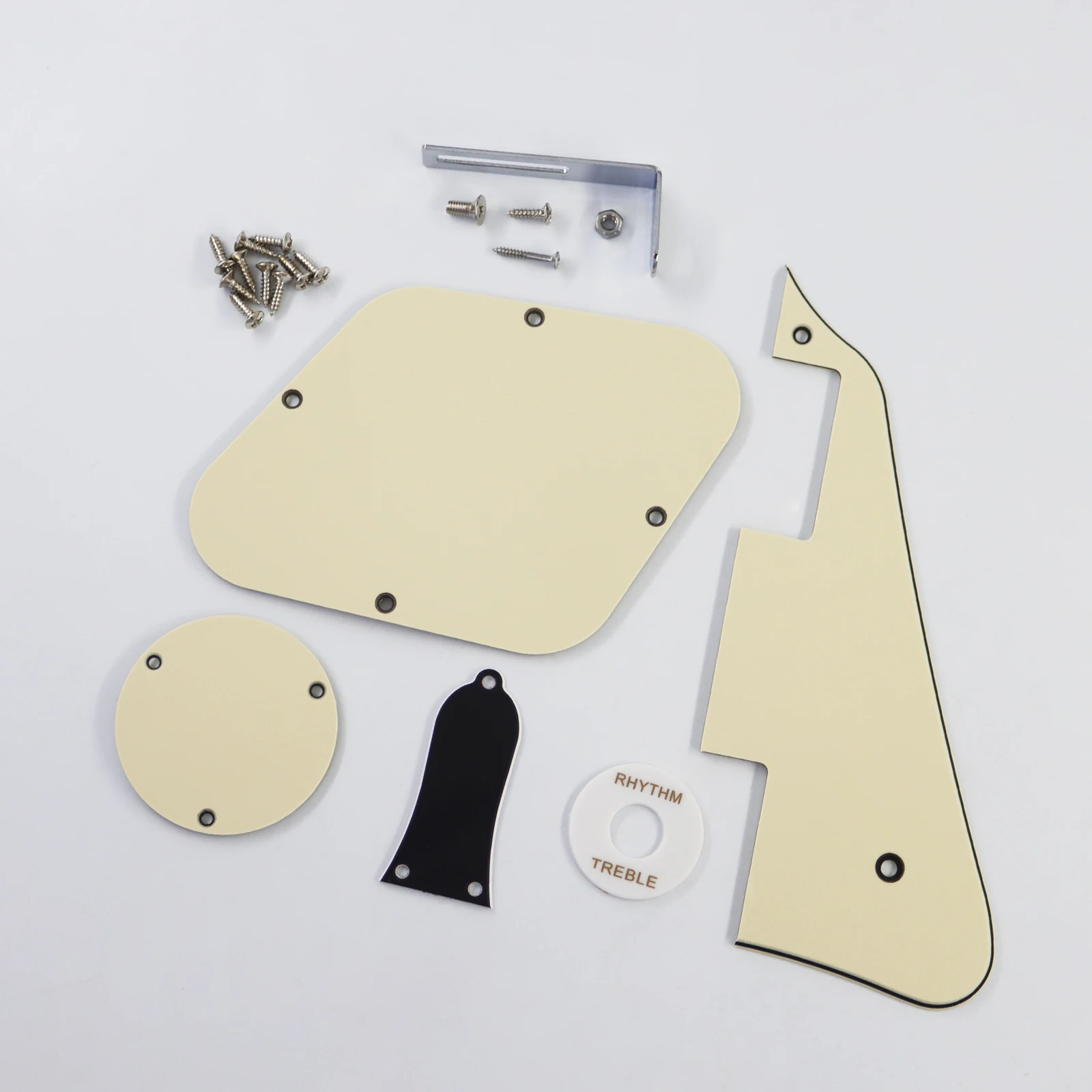 1 Set Schlagbrett für E-Gitarre, Schlagbrett, Rückplatte, Schalterabdeckungen mit Halterung für den Ersatz von LP-Gitarren, 10 Farben – Detail 12