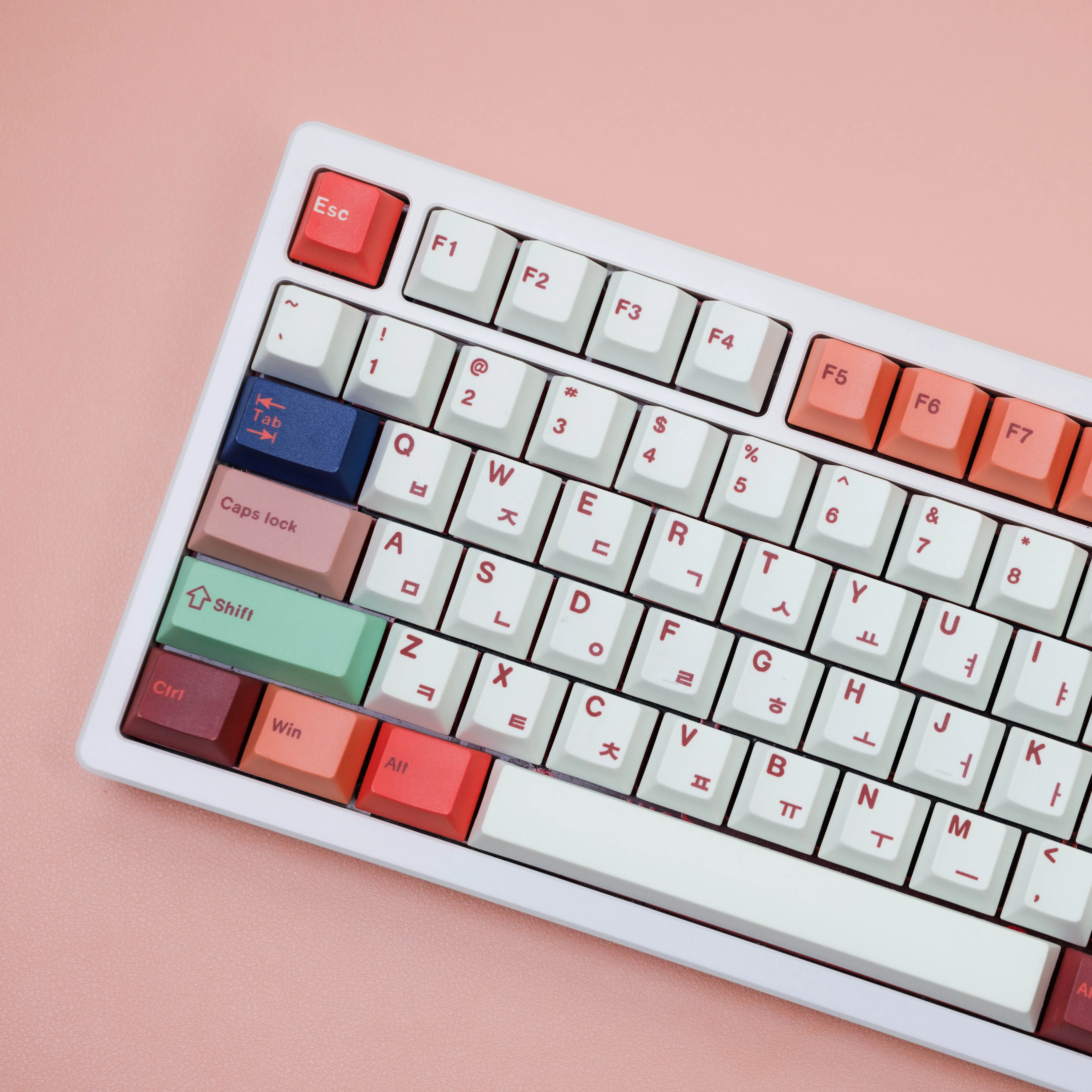 JCM Cherry Keycaps Dye Sub Nine-colored Deer ISO ANSI 143 Keys For Mechanical Keyboard German Korean Spanish Arabic Russian