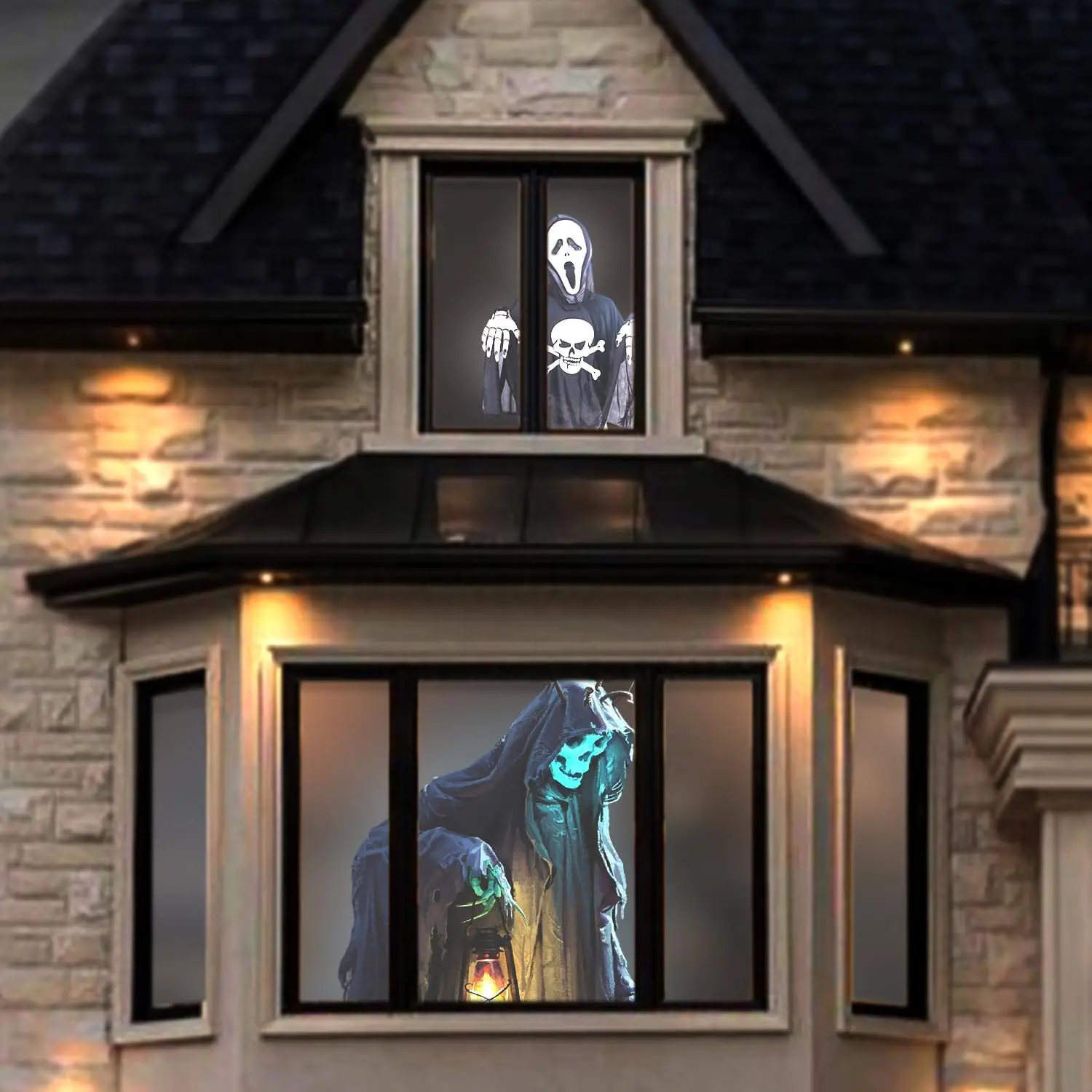 

60x106in Holographic Rear Projection Screen with Mounting Kit for Halloween Videos and Film Night