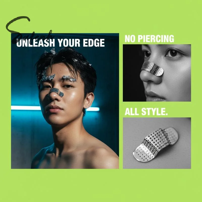 Clipe de Nariz Punk de Metal E - Body Jewelry Trend avaliação e preço