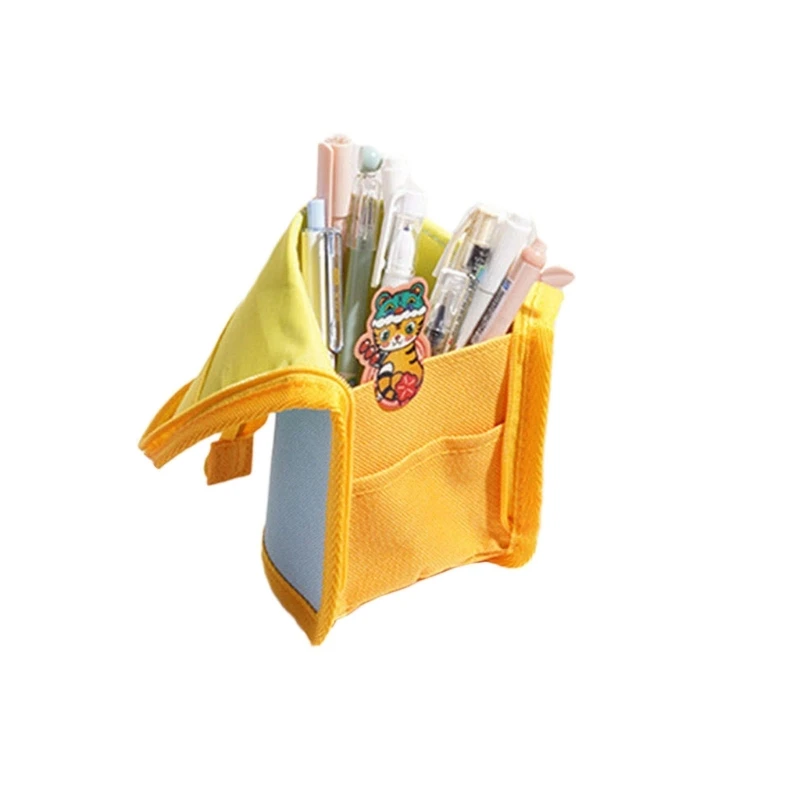 Sáng Tạo Gấp Bút Túi Đựng Dây Kéo Túi Đựng Bút Có Thể Gập Lại Đựng Đa Năng Đựng Bút Chì Cho Bé Học Sinh