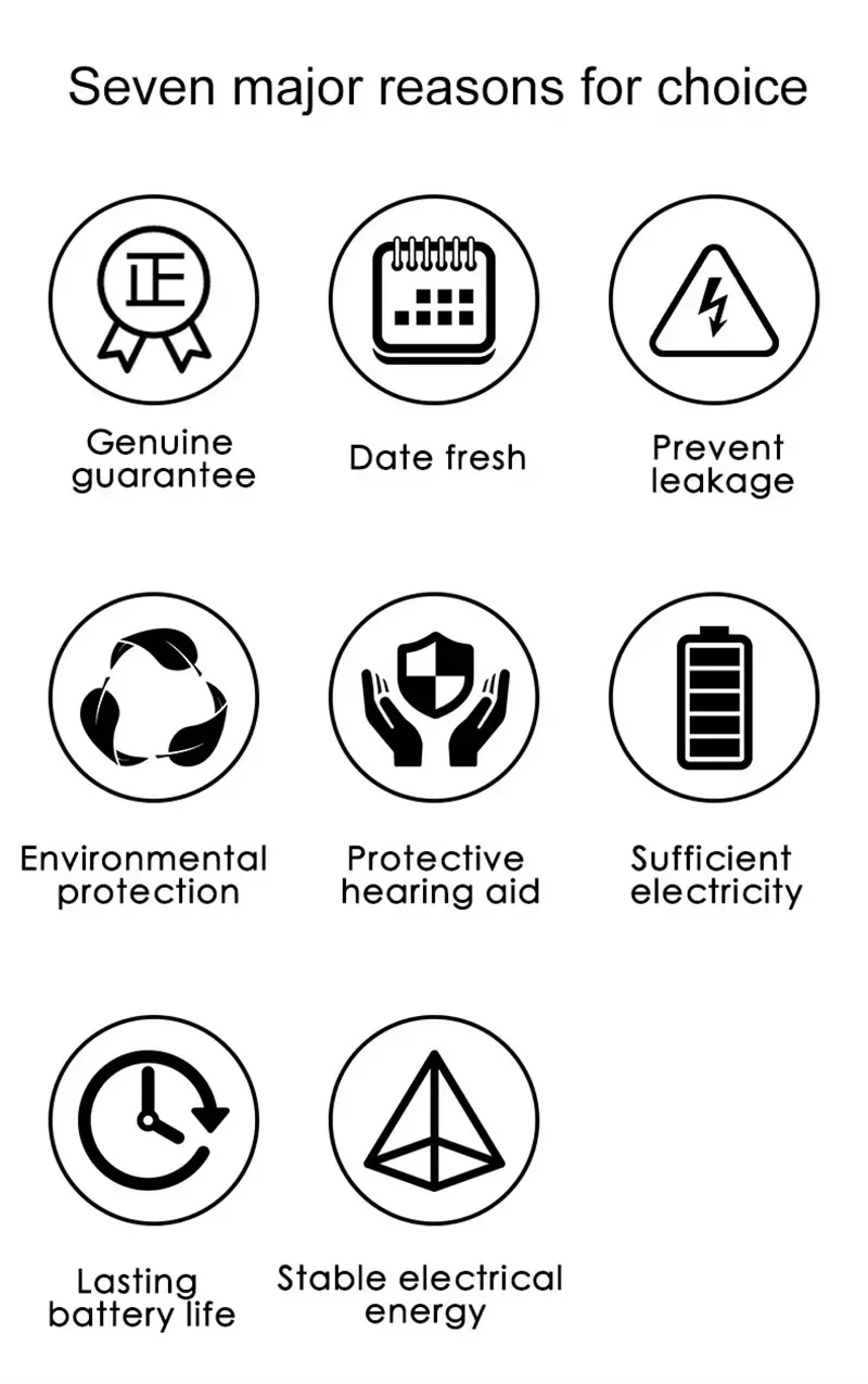 بطاريات مساعدة السمع A13، A13 13A P13 PR48 1.45V Zinc-Air لسماعات مضخم الصوت BTE CIC RIC، حزمة القيمة #6