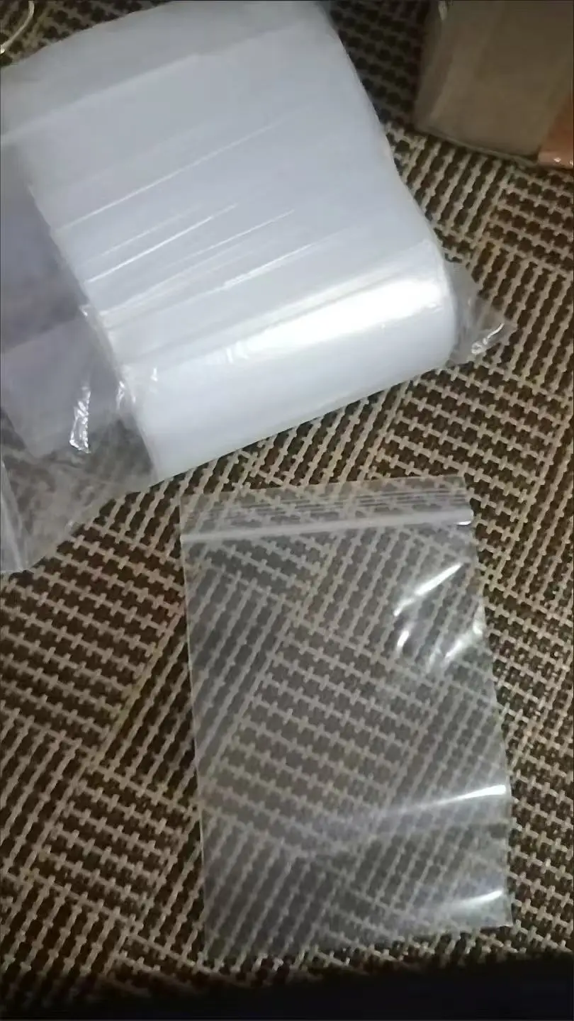4x5cm Small Bag 1000pcs Clear Super Thicker PE Mini Ziplock Bags Ring/Crystal Plastic Packing Pouch Zipper Reusable Seed Package