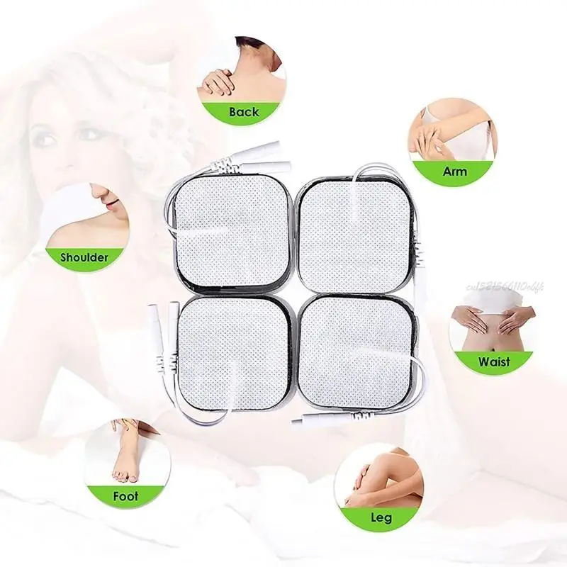 27RB 20 ชิ้น TENS ITECTRODE PADS NON WOVEN CLOTH ASHESIVE TENS Electrodes 2 "x 2"
