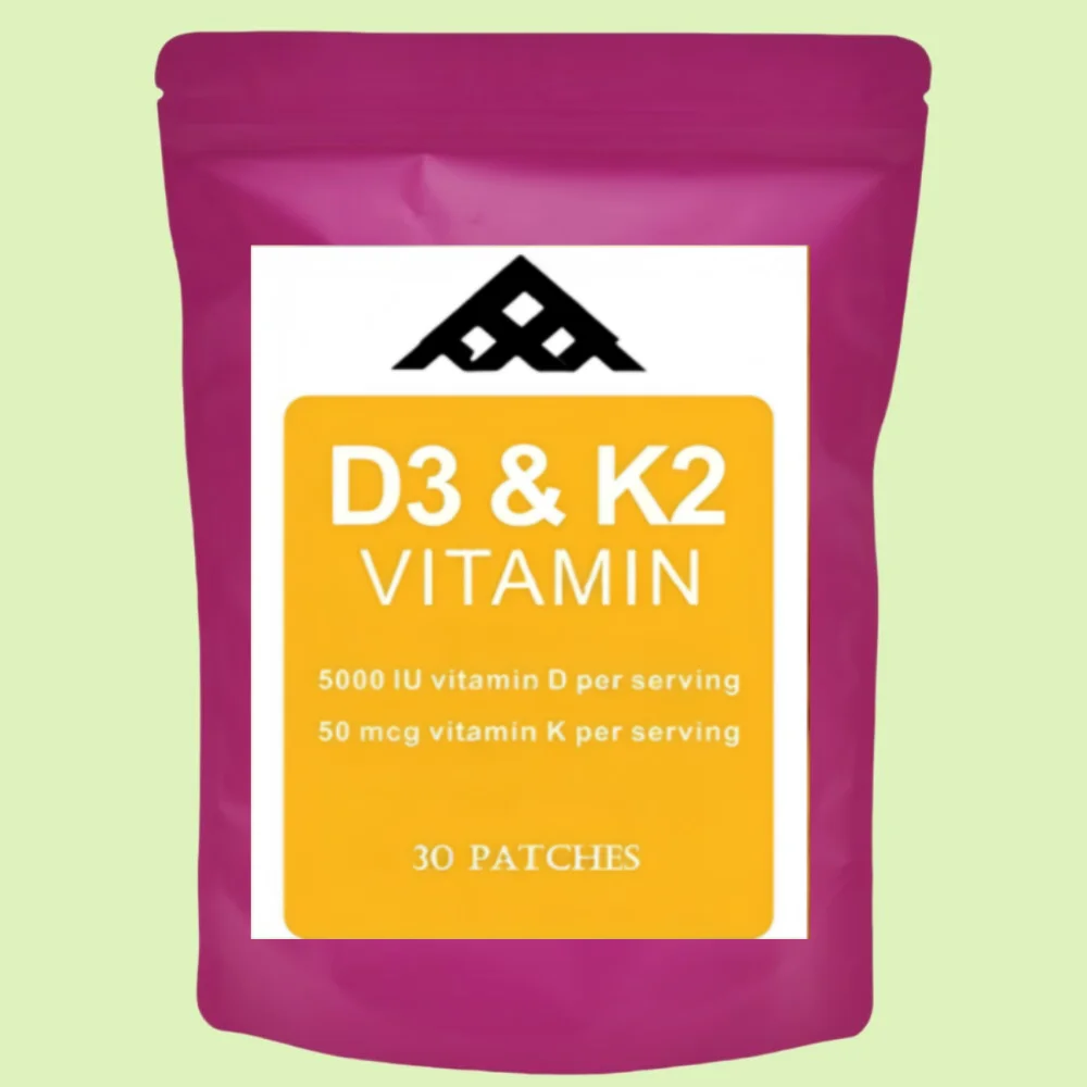 Vitamin D3 And Vitamin K2 (MK7) Transdermal Patches Support Overall Health 30 Patches