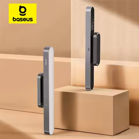 Baseus Magnetic Hanging Desk Lamp, Rechargeable LED Stepless-Dimming Study and Work Light — Best premium compact pick